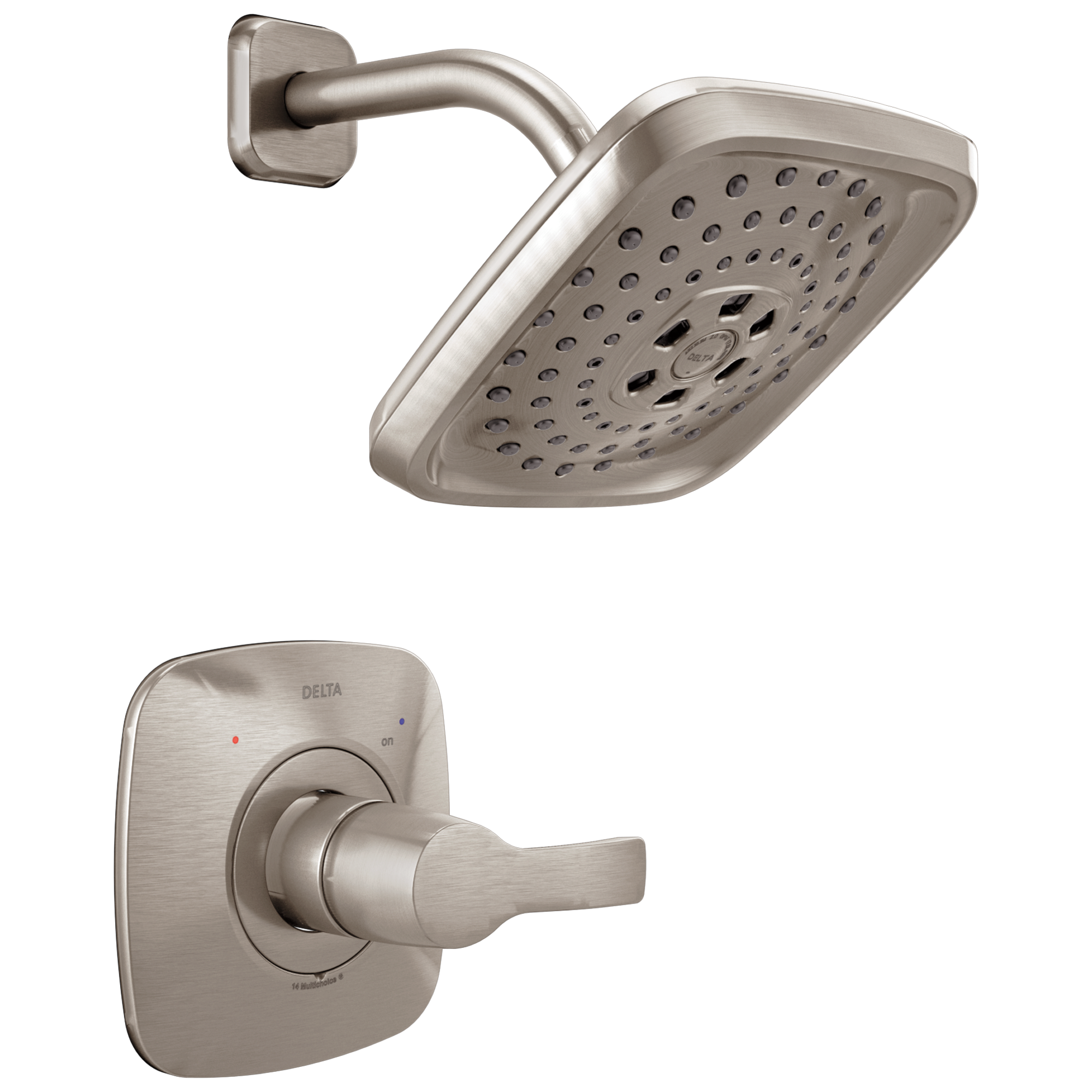 T14252-SS Накладка для душа Monitor® 14 серии H2Okinetic® Delta Faucet Tesla Нержавеющая сталь