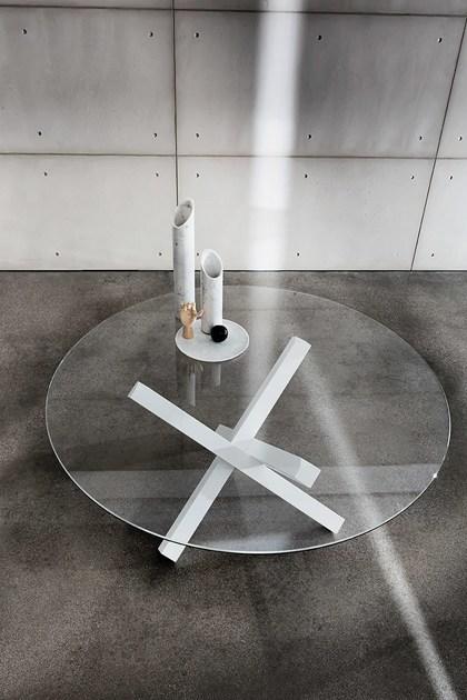 Sovet italia Круглый стеклянный стол Aikido sun-id-1356523 - Вид №3