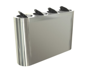 MF-7412 Контейнер для селективного сбора мусора Public Steel