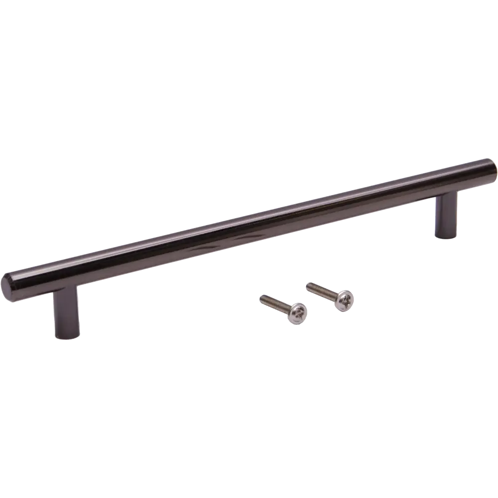 Мебельная ручка-рейлинг черный никель 96 мм Jet STLM-2120861 - Вид №3