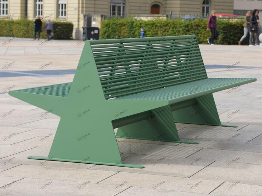 BENKERT BANKE Двойная скамья из нержавеющей стали Siardo sun-id-1455267