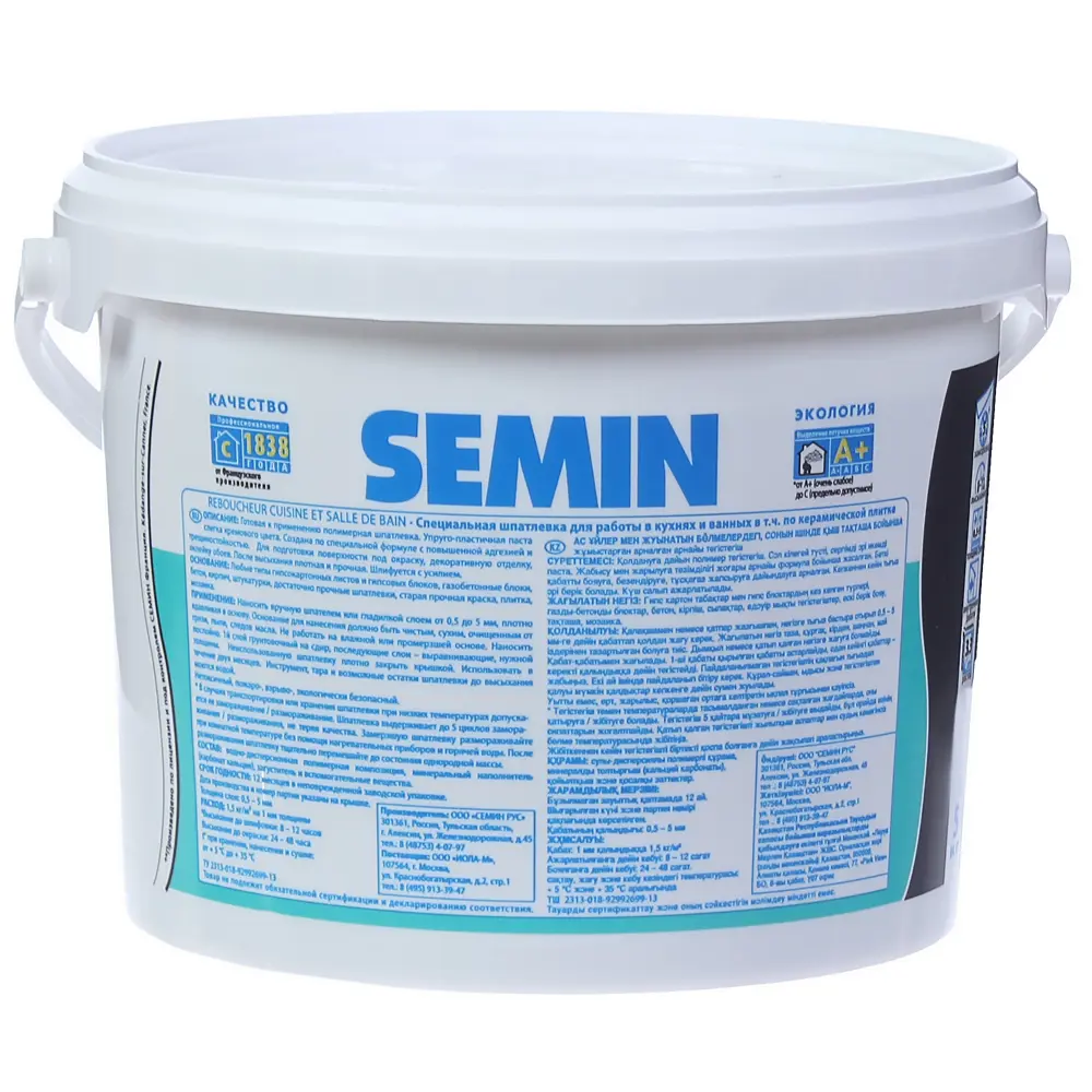 Шпатлевка выравнивающая по плитке Semin 5 кг 81964411 STLM-2105687 да - Вид №1