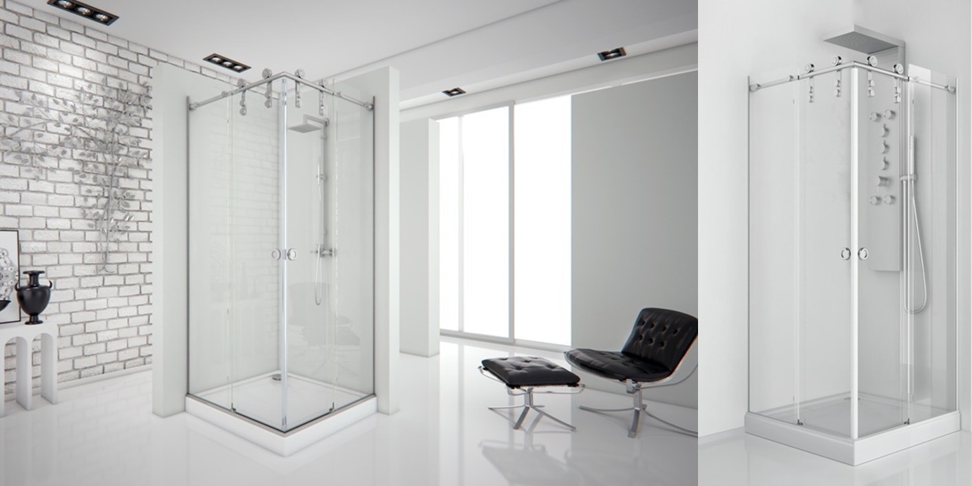 Душевой уголок Aquanet Beta Cube 90x90-12, прозрачное стекло 174254175252 - Вид №1