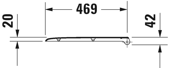 0060310000 Крышка сиденье для унитаза Duravit D-Code - Вид №3