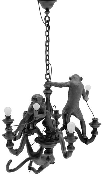 Seletti Светодиодная люстра из пластмассы The monkey lamp sun-id-1501264 - Вид №5