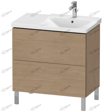 LC660105252 L-Cube Тумбочка напольная Европейский дуб, декор Duravit