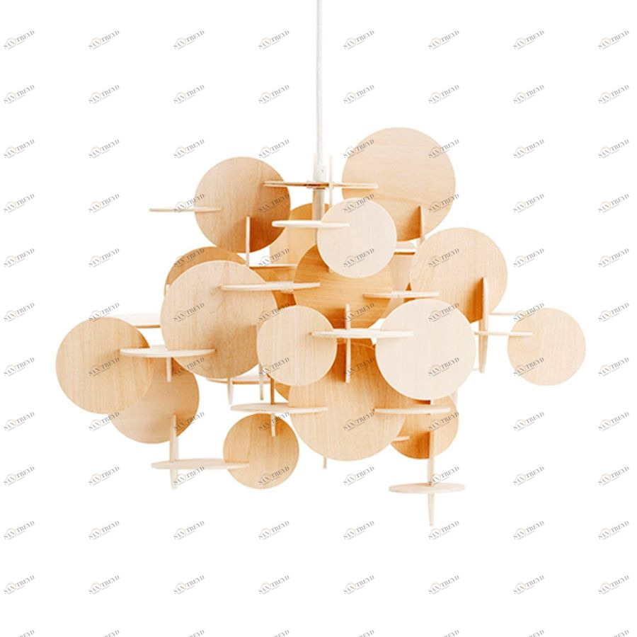 Подвесной светильник Bau из американской липы 44х57.5 см, натуральный Normann Copenhagen 503012