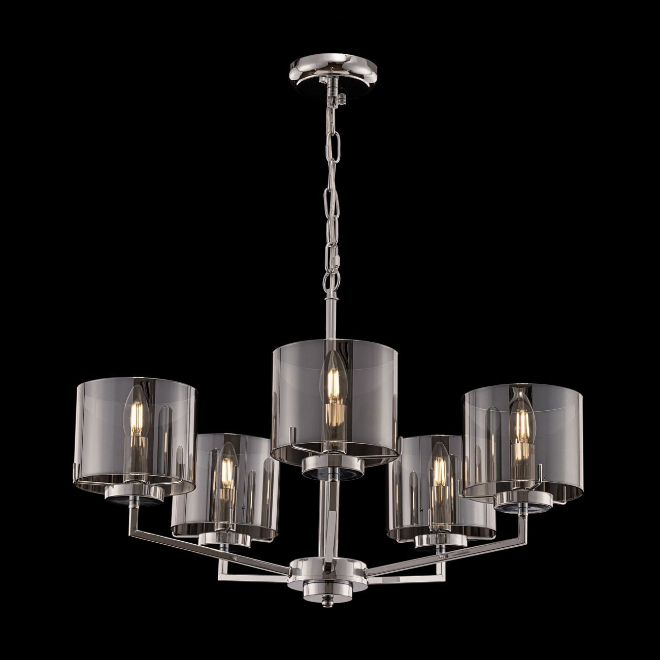 Люстра подвесная серая Karen 05CH FREYA MODERN 00-3956367 Серый - Вид №5