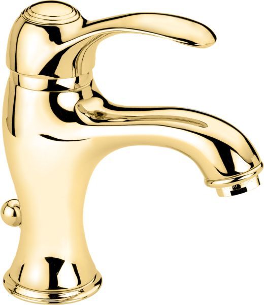 22003OR Смеситель Harmony с донным клапаном для раковины, цвет золото EMMEVI