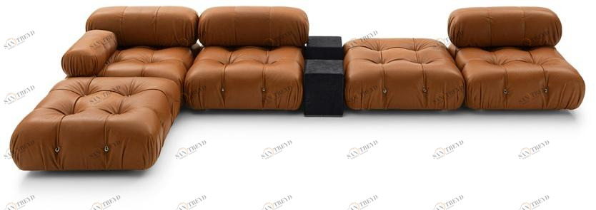 B&B Italia Модульный кожаный диван с тафтингом Camaleonda sun-id-1503982