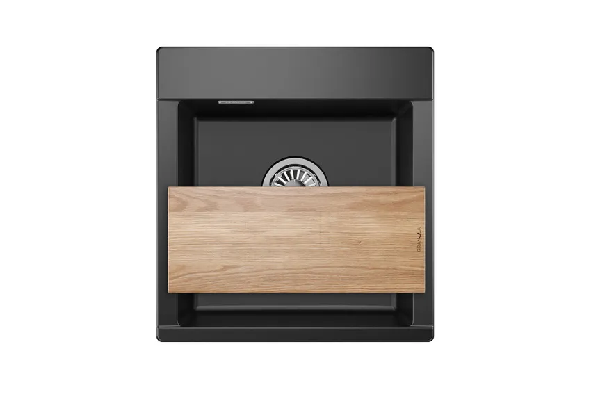 ES-4701, ТУРМАЛИН, кухонная мойка, кварц, ESTETICA GRANULA 4701-ST163 - Вид №3