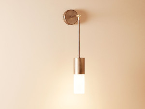 Алюминиевый и стеклянный светодиодный настенный светильник