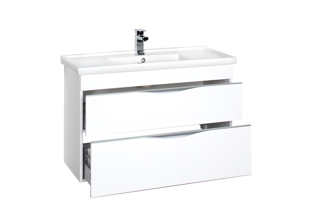 Тумба с раковиной Aquanet Эвора 100 белый 0018519500182325 - Вид №2