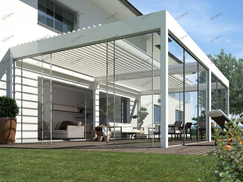 SUNROOM Пергола с регулируемыми жалюзи и сдвижной крышкой Outdoor /pergole bioclimatiche sun-id-1495704