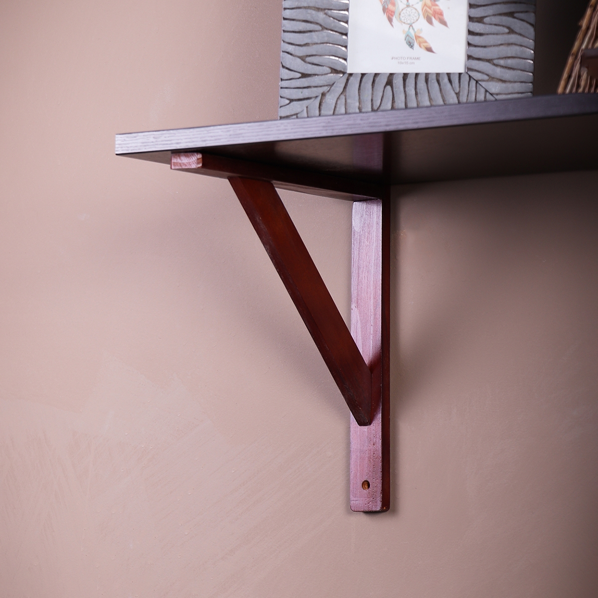 Кронштейн  Деревянный № 15, 250x300 мм, орех LJPS0116 Public Steel Россия  - Вид №6