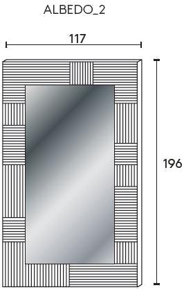 ALBEDO Зеркало прямоугольное в мдф с рамкой sun-id-1415046 - Вид №4