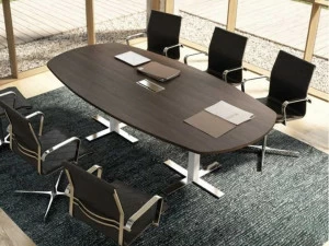 Bralco Стол для переговоров из меламина с системой управления кабелями Winglet