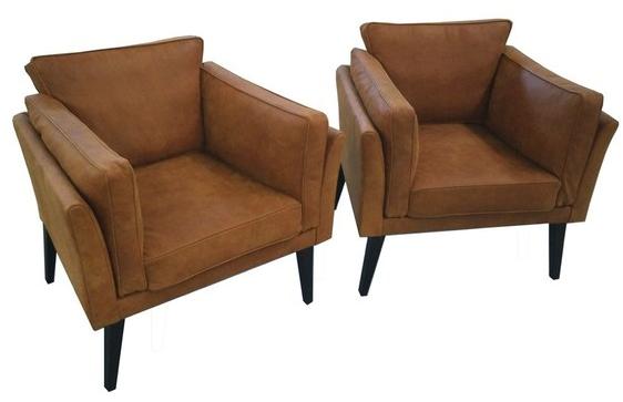 Moanne Мягкое кожаное кресло с подлокотниками Coyoacán sun-id-1468302 - Вид №3