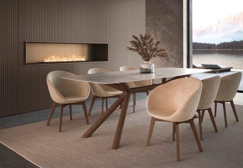 OLIVIERI Стул с обивкой и подлокотниками Softly sun-id-1416188 - Вид №1