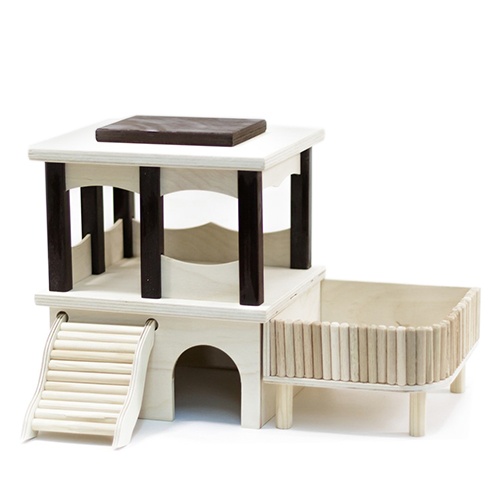 ПР0046011 Домик для грызунов Дом с террасой DoradoWooD 