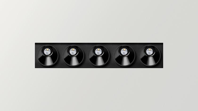 Arkoslight Алюминиевый потолочный линейный световой профиль для точечных светильников Black foster custom sun-id-1455112 - Вид №6