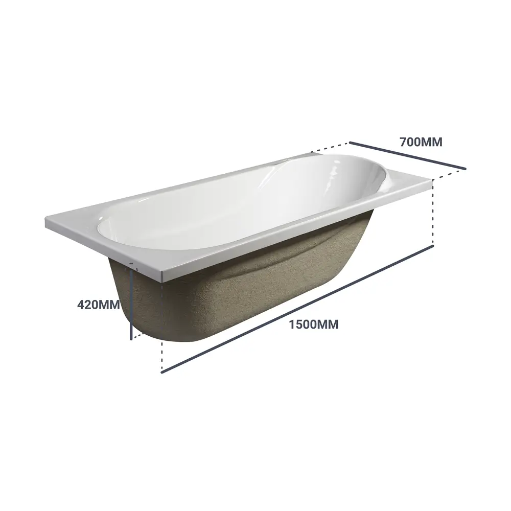 Акриловая ванна Sensea Дадо для компактных пространств 81931495 STLM-0998086 - Вид №13