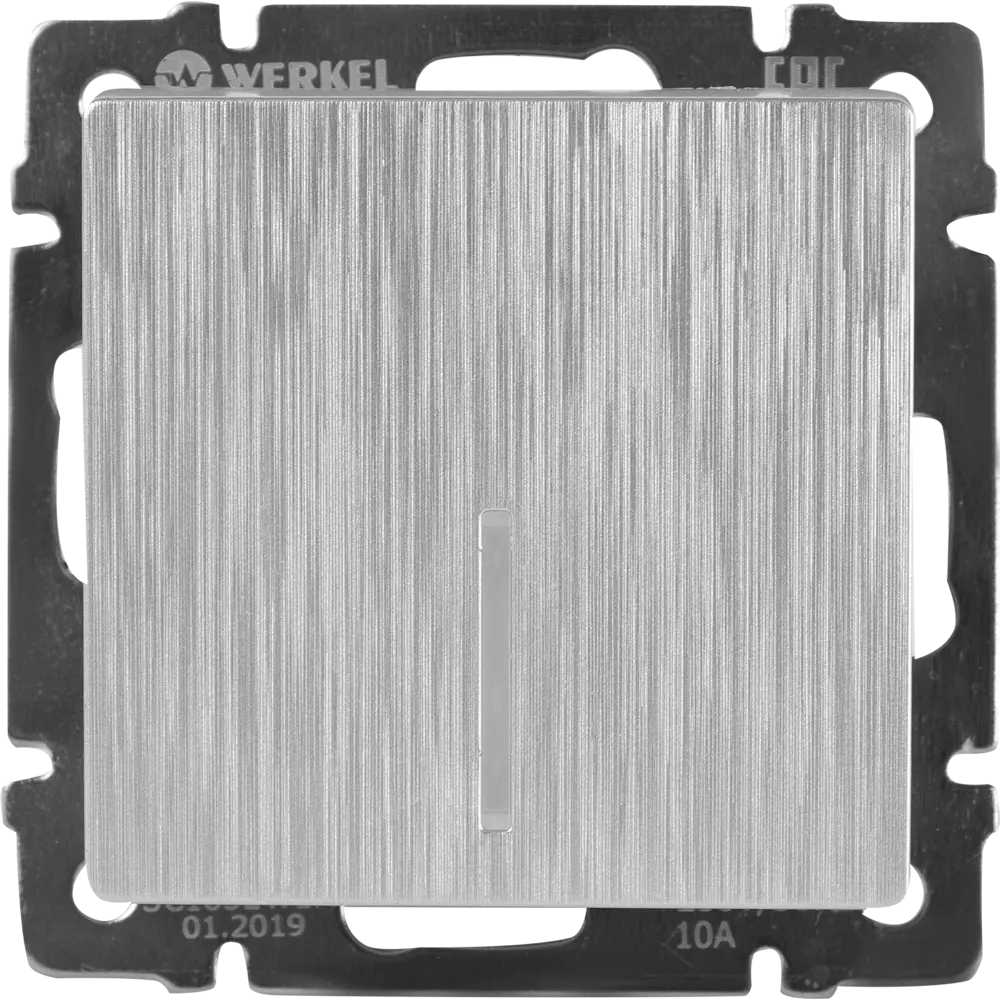 Выключатель WERKEL одноклавишный с подсветкой для современного интерьера 82125401