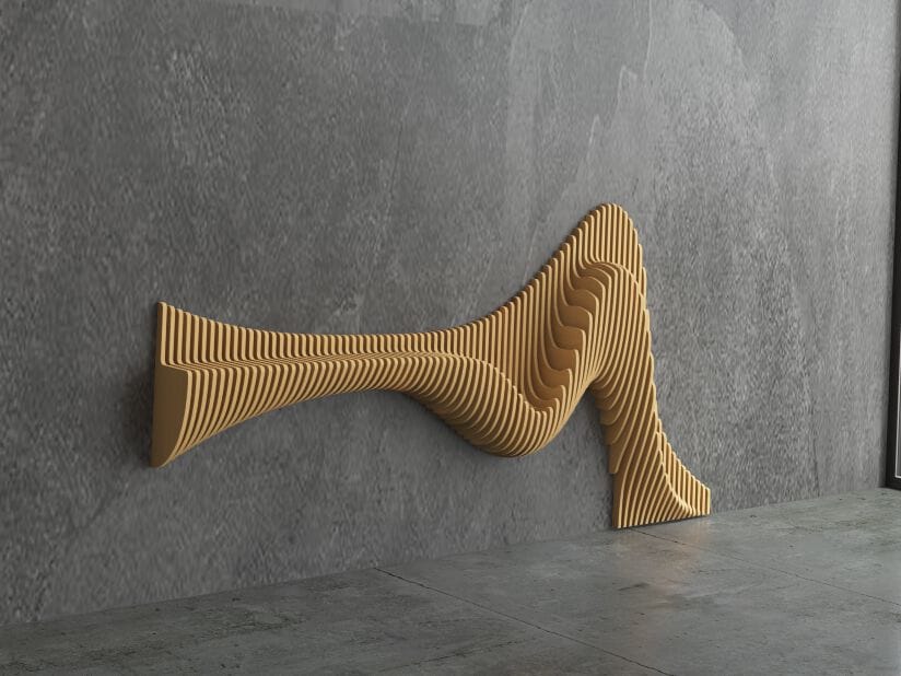 Параметрическая стеновая панель MYWOODREAM OSCILLO ARCH-00059903