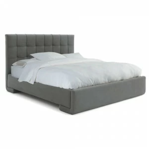 Кровать двуспальная 160х200 серая Mystery ICON DESIGNE ДИЗАЙНЕРСКИЕ 177961 Серый