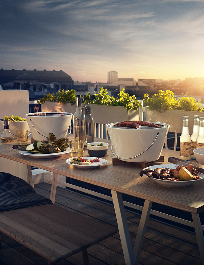 571020 Гриль настольный, D30 см, белый Eva Solo  - Вид №1