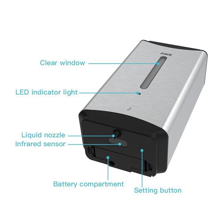 Автоматический дозатор жидкого мыла AIKE AK1206_3_06  - Вид №4