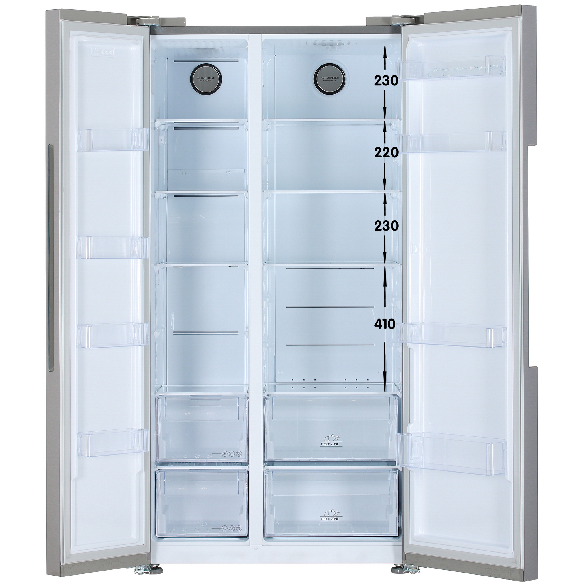 5423348 Холодильник Side by Side   Hotpoint HFTS 640 X серый STDN-0111251 - Вид №1