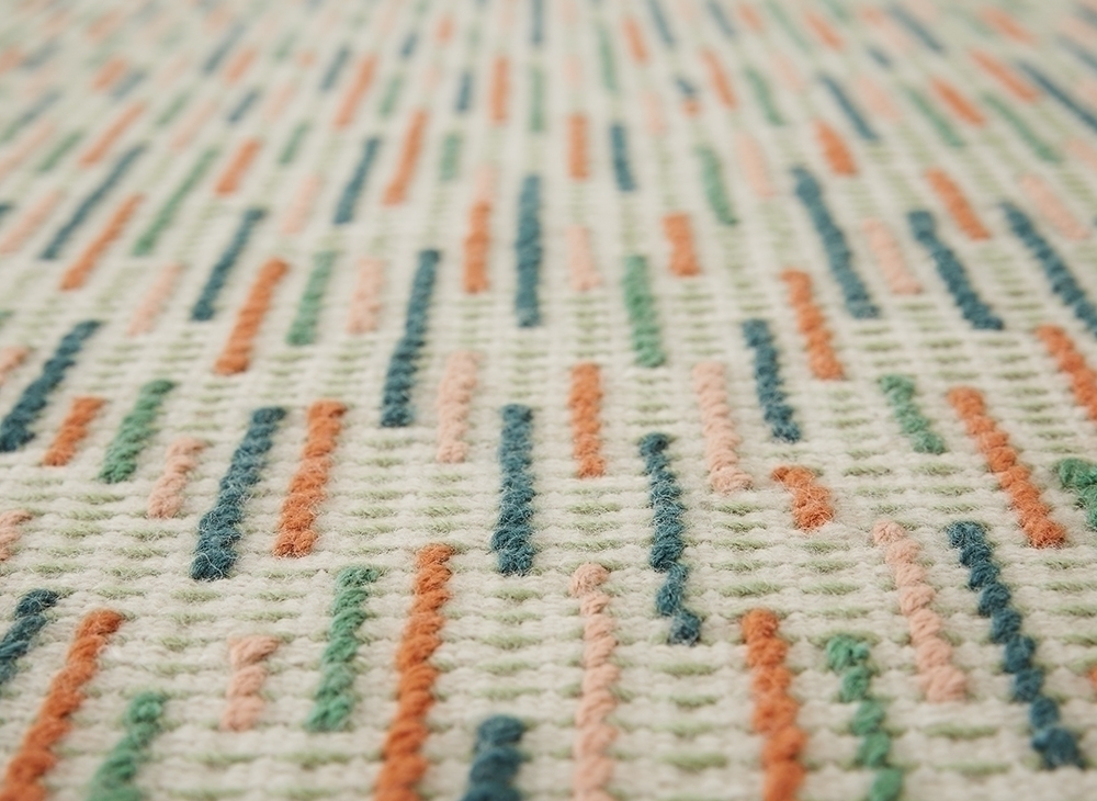 072812 Ковер Busy Green GAN Backstitch - Вид №1