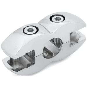 Держатель панели двусторонний алюминий цвет хром 82610847 STLM-2064975