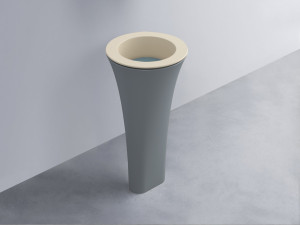 AMLA45-LN+AMPILT-PL+AMCOLT-BR Раковина Amedeo Tondo отдельностоящая cielo Enjoy + Amedeo