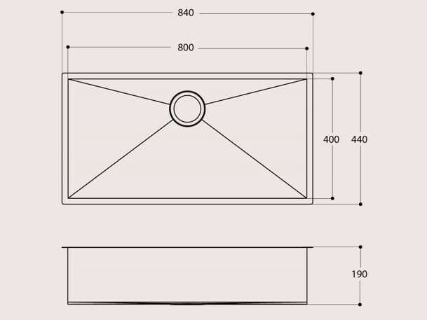 Раковина из нержавеющей стали Evhoc Ethna ARCH-00011576 - Вид №3