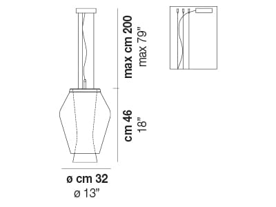 Стеклянный подвесной светильник Vetreria Vistosi Anisette ARCH-00102747 - Вид №7