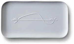 Cassina Прямоугольный поднос из фарфора Gnr collection chandigarh Gnr 31