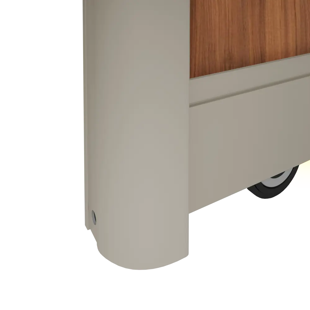 Дверь-купе Spaceo 2255x904 мм высота проема 2300 мм ЛДСП цвет орех антик/шампань 82141716 STLM-2183701 Spaceo home - Вид №3