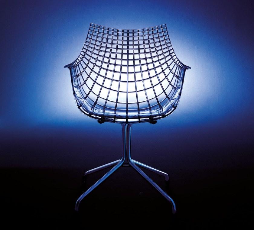 Driade Кресло на козлах из поликарбоната с подлокотниками Meridiana sun-id-1352403 - Вид №4