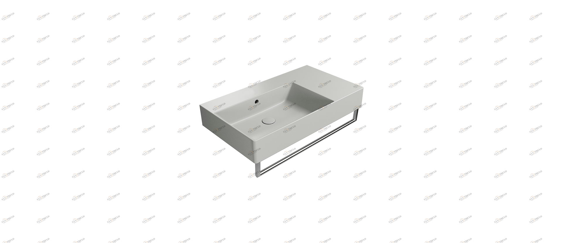 9456117 Подвесная раковина настенная овальная GSI ceramica  бежевая 