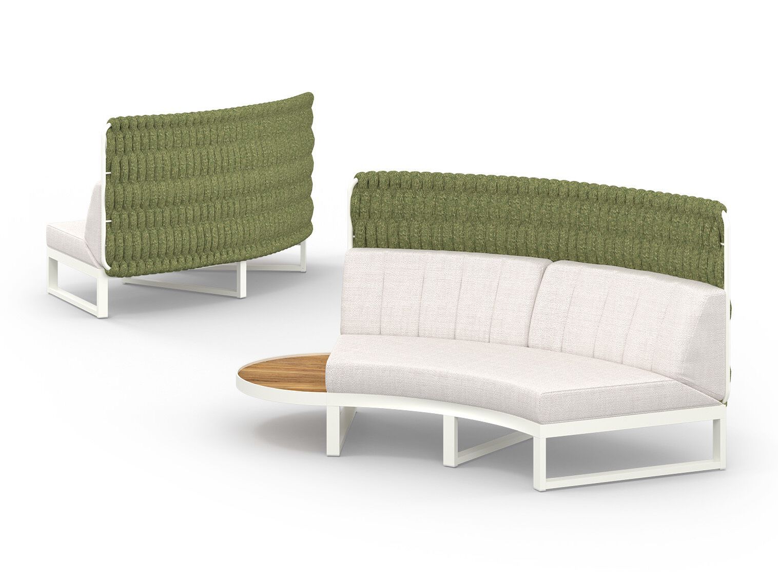 Модульный изогнутый садовый диван из ткани MAMAGREEN Munia ARCH-00141430 - Вид №2