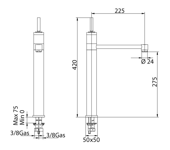 1611200000 Смеситель Bandini Coco Santreyd - Вид №1