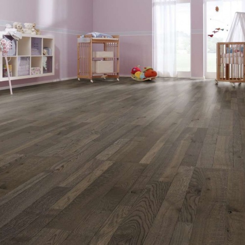 Паркетная доска Meister PС 400 Style Античный коричневый 8265 Дуб Рустик с брашью (Текстурированная) 2400х255 мм 2300200054 - Вид №5