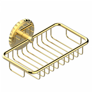 G9H-620 Мыльница-сетка с фланцем 160 x 95 мм Thg-paris System с говлитом с рукоятками Золото