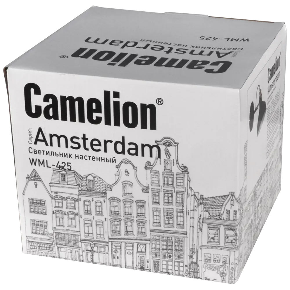 Бра Amsterdam WML-425 1xE27x40 Вт металл цвет чёрный 82055323 STLM-2072586 CAMELION  - Вид №8