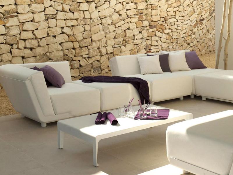 TRIBÙ Прямоугольный алюминиевый садовый столик Mirthe sofa 07482 - Вид №3