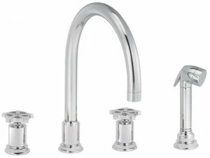 rvb Смеситель для кухни, устанавливаемой на столешнице, с вытяжным душем Flamant factory 1960.--.28