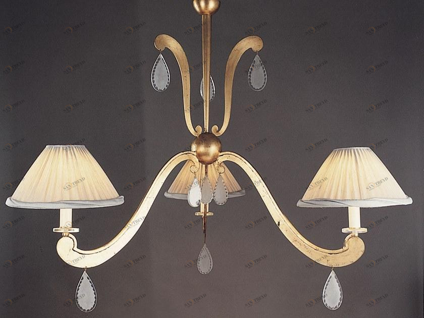 OFFICINACIANI Люстра из железа непрямого света с кристаллами Formelle Hl1036ch-3 