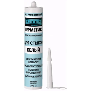 Герметик акриловый Cemmix виброакустический белый 290 мл 89441419 STLM-2007614